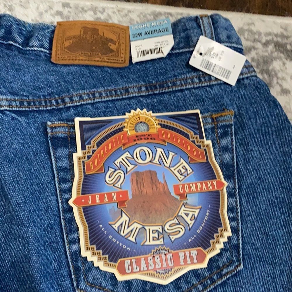 VTG Stone Mesa super high rise Jeans Size 22 w NWT - Picture 7 of 9